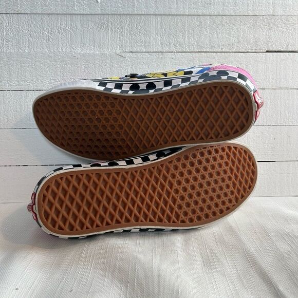 Vans Off The Wall Sole Print Red Black Unisex W8 M 6 Old Skool Sneaker Shoe - Picture 9 of 9